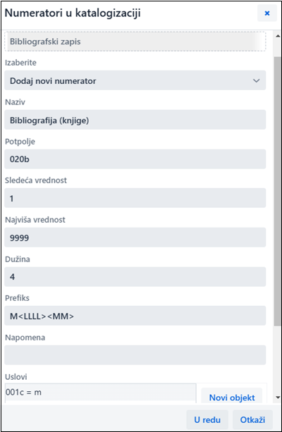 Numeratori u katalogizaciji