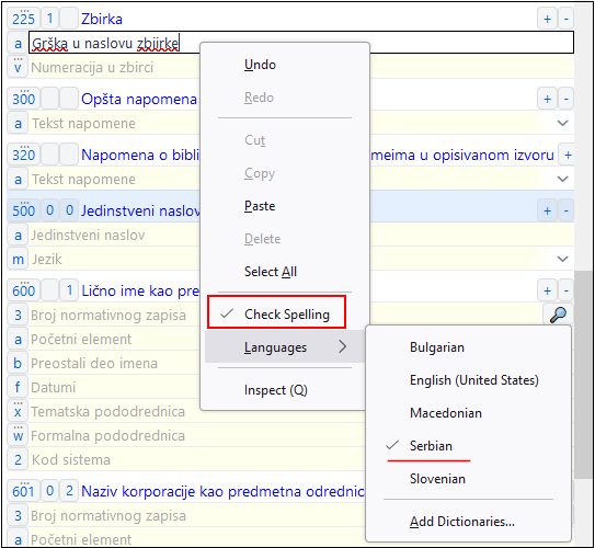 Proveravanje pravopisa u internet pregledaču Firefox